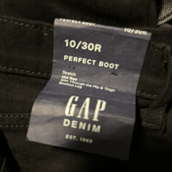 NWT! GAP Black Stretch Boot Leg Mid-Rise Jeans - Multiple Sizes🩵 - Picture 11 of 14